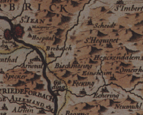 Ensheim im Jahre 1705